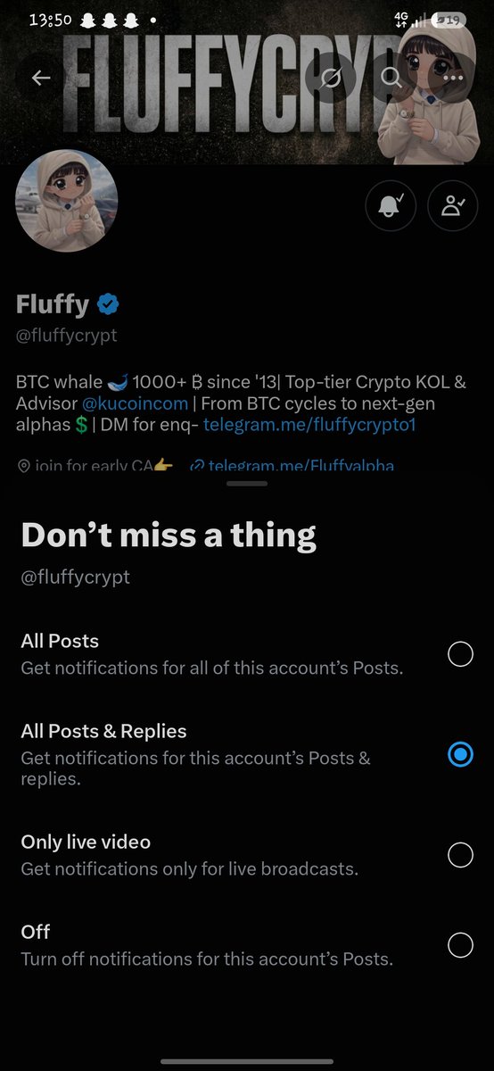 only1shaggi1's tweet photo. @fluffycrypt Never off

5BT55fr8Na7SUgwZjrFsXzeFRdGJeHb5cjyeAQZVabDu https://t.co/Ls0theOQhw