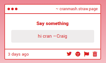 CranMash's tweet photo. Sorry I'm late, hi Craig. https://t.co/oKdr9JySh1