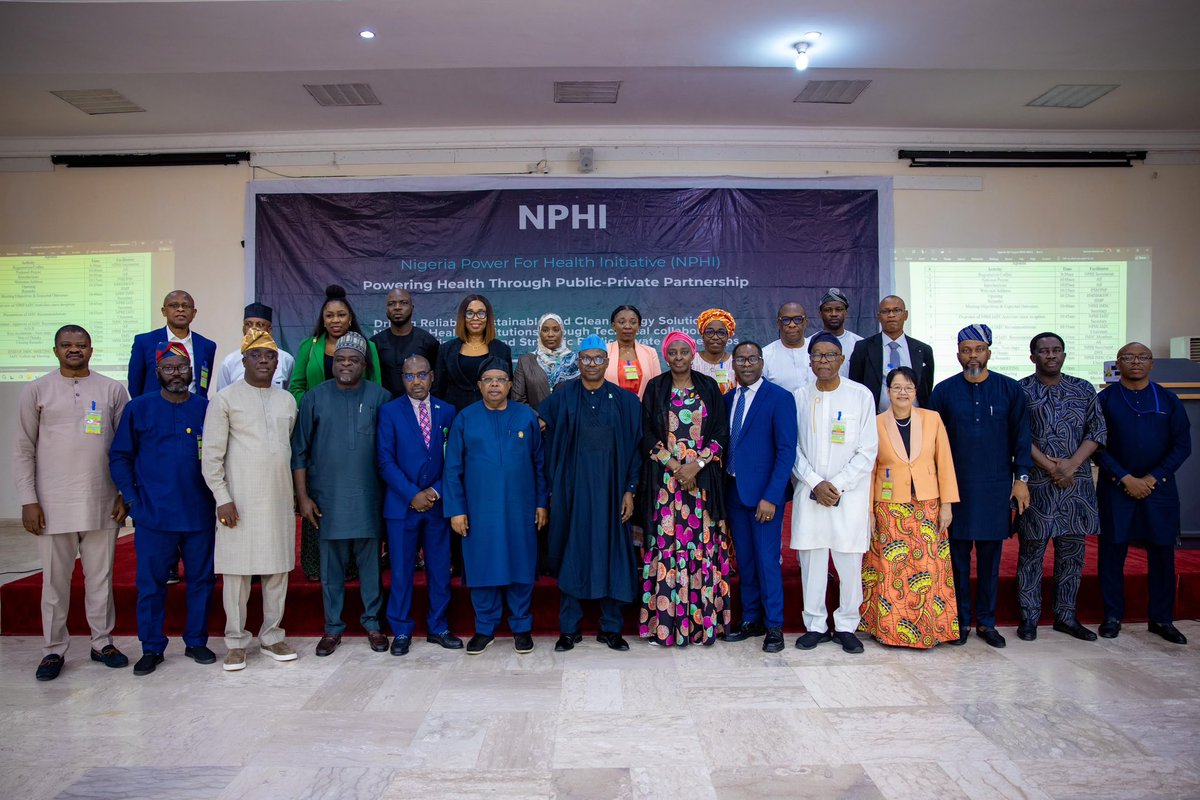 JosephOTegbe's tweet photo. RELIABLE ELECTRICITY SAVES LIVES

At the meeting of the Nigeria Power for Health Initiative (NPHI), we approved key financing and institutional frameworks to accelerate the delivery of reliable electricity to health facilities across the country.

This initiative is about ensuring that hospitals have the power they need to save lives, operate critical medical equipment, preserve vaccines, and provide quality healthcare around the clock.

Our priority now is clear: execution. We will continue working with all stakeholders to deliver visible, measurable results that strengthen healthcare delivery and improve the lives of Nigerians, in line with the Renewed Hope Agenda of President Bola Ahmed Tinubu, GCFR.