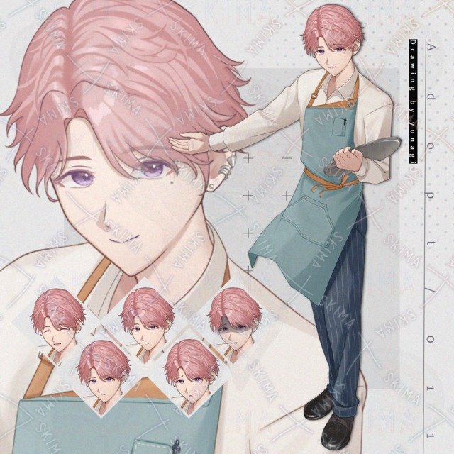 yunagio's tweet photo. エプロン姿の男性の立ち絵をアップしました！
TRPG、ゲーム、動画等で自由にお使い下さい。
表情差分は6種類用意しております。

エプロン 男性 (¥10,000) | SKIMA（スキマ）
#SKIMA #opt販売
 https://t.co/whJMl0Pe65 https://t.co/W0m8Yiu1PV