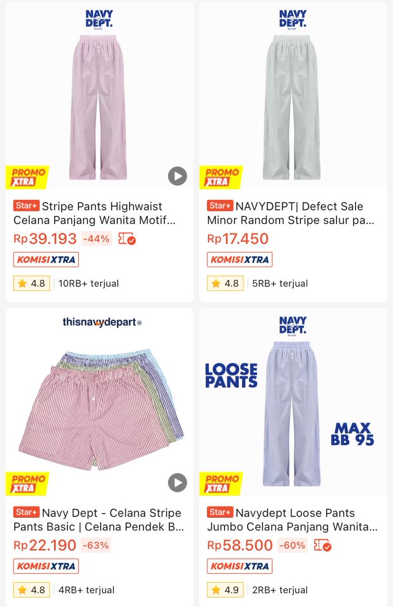 aquaryzn's tweet photo. ini jualan apa sedekah?!?!? masa celana kayak gini dijual 20 ribuan😭💯 https://t.co/2plFhioBYa