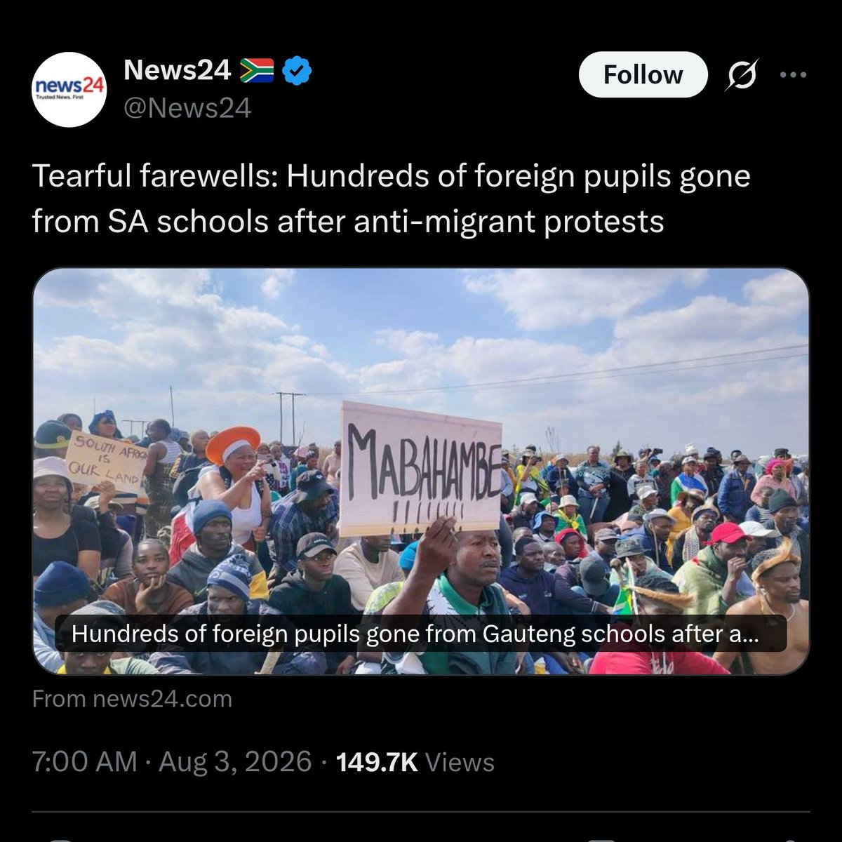 ekse_katt's tweet photo. @News24 Fact check?? You yourself posted this :😂😂😂😂 https://t.co/mooOONTCkO