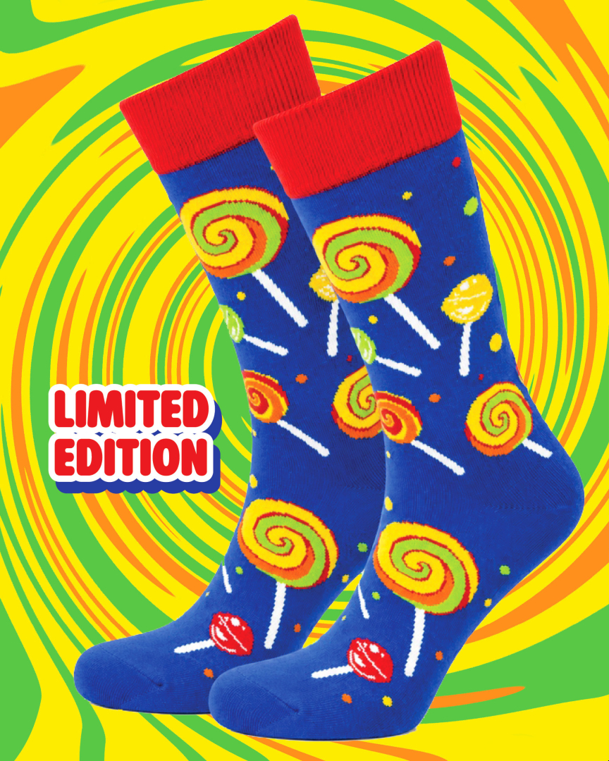 wahooomarket's tweet photo. Introducing our Candy Shop Crew Sock, and this one is extra sweeeeet!🍭

For the first time ever we're releasing a one-time limited sock design! When they're gone, that's it. No restock. No waitlist.

Get yours while you can! 🧦✨🌀 https://t.co/2FRBu7S4Hx