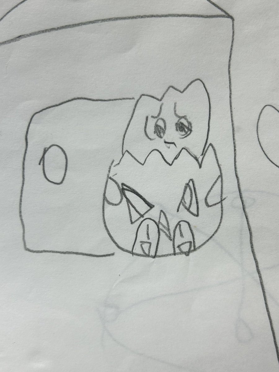 lwk_2302's tweet photo. 私が幼い頃に描いた、迷惑そうなトゲピーの絵が出てきて自分でアホみたいに笑った。 https://t.co/GWTM7S6Mzu