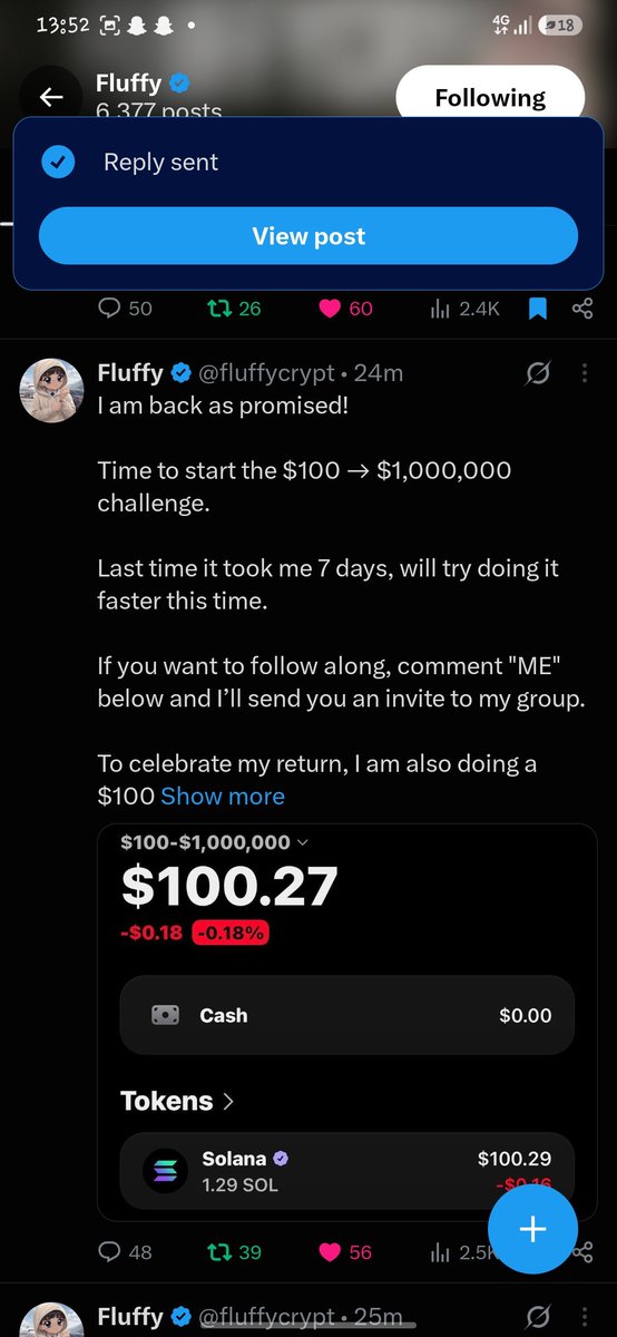only1shaggi1's tweet photo. @fluffycrypt Done

5BT55fr8Na7SUgwZjrFsXzeFRdGJeHb5cjyeAQZVabDu https://t.co/1GxQ0wmEmj