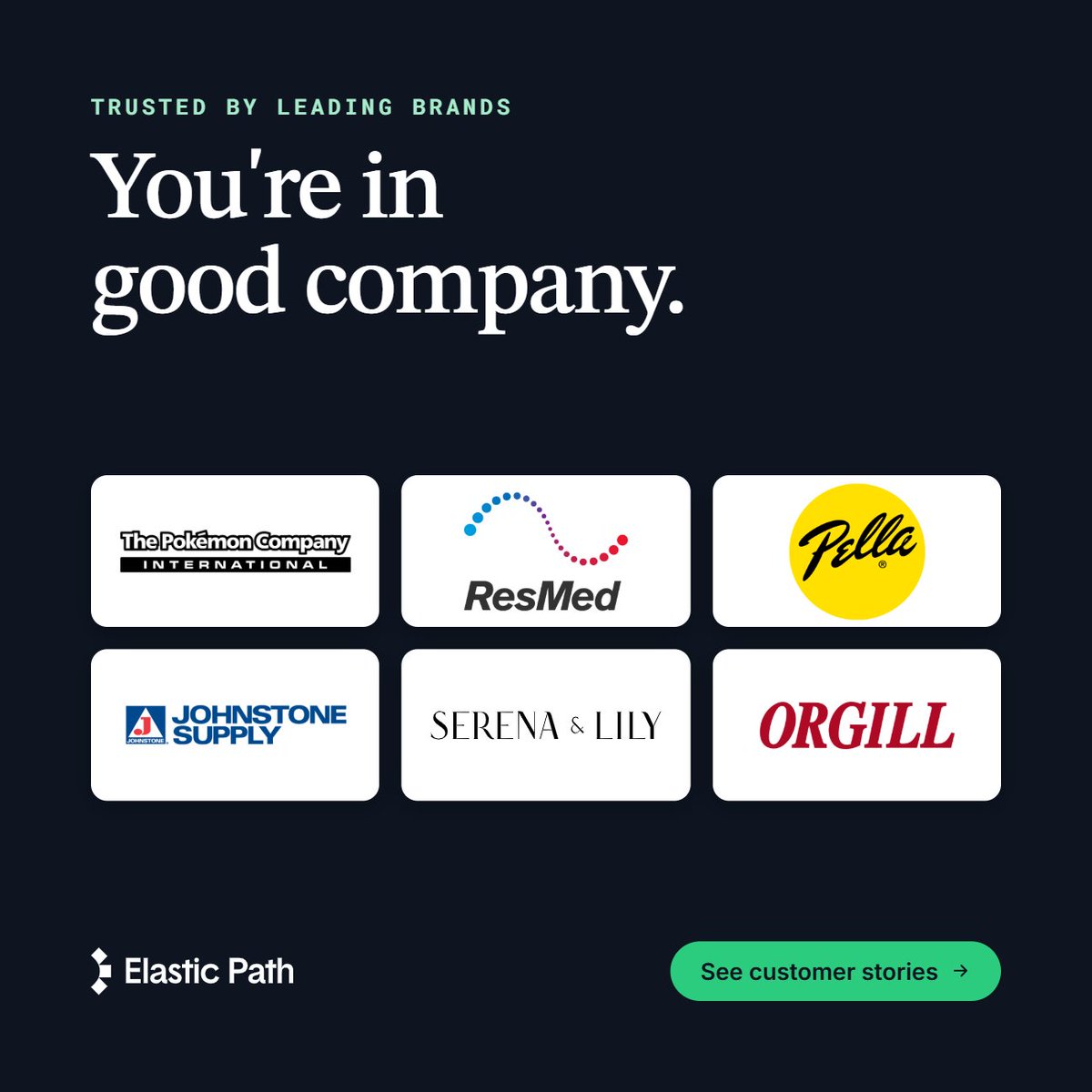 elasticpath's tweet photo. From global distributors to iconic consumer brands — the businesses that chose Elastic Path to power their most ambitious commerce experiences.

Check them out ➡️ https://t.co/PEEVl6nJ2F https://t.co/hOk9mAzuTe