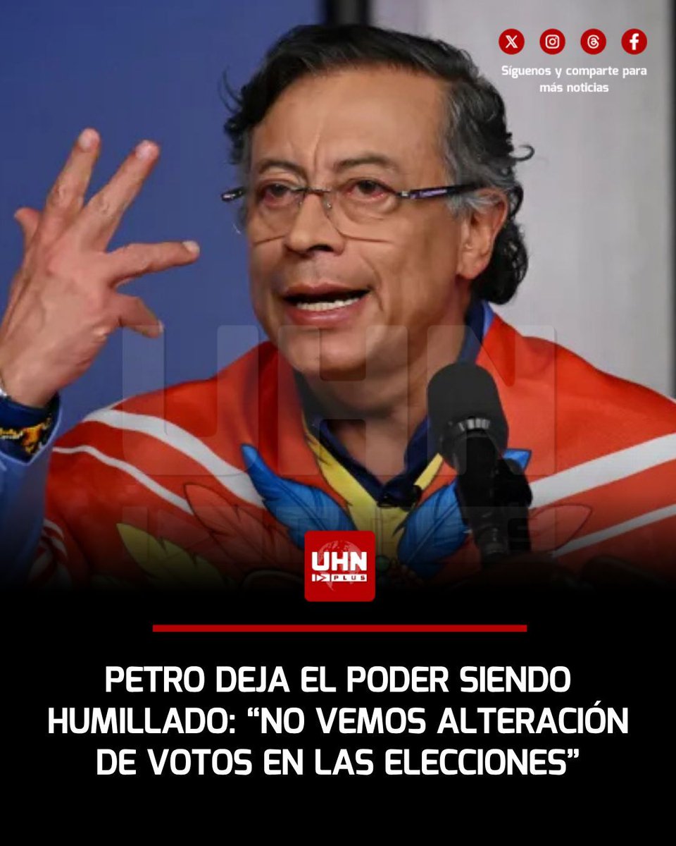 UHN_Plus's tweet photo. 🇨🇴‼️ | El Centro de Asesoría y Promoción Electoral del Instituto Interamericano de Derechos Humanos confirmó que en el proceso electoral de Colombia no hubo fraude. “Nuestro dictamen final del proceso tras auditarlo todo es que no encontramos evidencia de manipulación, fabricación o alteración sistemática de resultados en ninguna de las dos vueltas”, detalló Alejandro Tulio, vocero del IIDH.