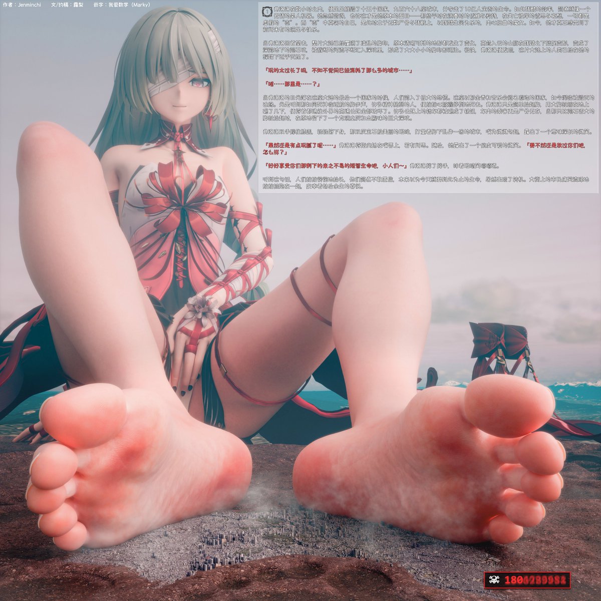 RurishiaMelody's tweet photo. 弗洛洛的残忍游戏②
感谢@jenminchi老师的创作
周末更新第三期喏～🍥
喜欢的话可以点赞转发关注呀🥳你们的支持是我更新的最大动力💗
#Sizetwitter #giantess #growth #WutheringWawes #Phrolova
#弗洛洛 #足裏 #巨大娘 https://t.co/UScITocni7
