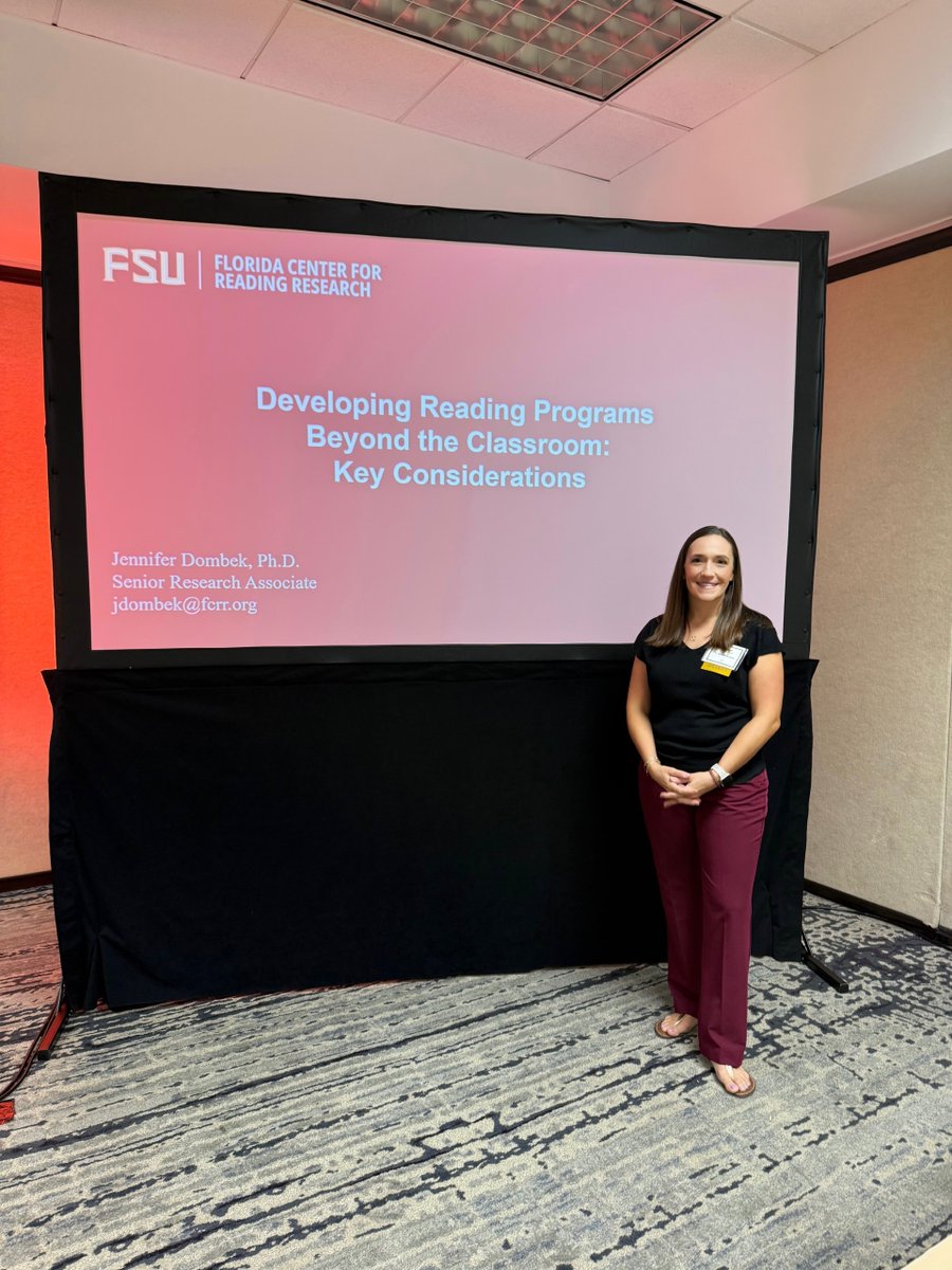 TheFCRR's tweet photo. Drs. Dombek &amp; Solz were honored to present at the Lucy Project's Unlocking Literacy Conference in Miami, FL.

Shout-out to friend of FCRR Lindsay Brown, FDOE Vice Chancellor for Literacy Achievement, awarded the Structured Literacy Statewide Champion Award by Lucy Project! https://t.co/sx3C410NtQ