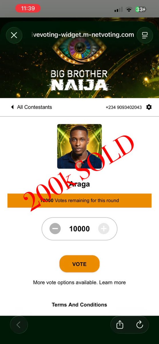 whema's tweet photo. Requested! Voted &amp; DELIEVERED!!! 

WhemaVoteHub for Araga…. 🙌🏽 love in form of votes for Araga 
More votes available in vault! Lock in!!! #BBNaija #Araga https://t.co/kodbZUijtk