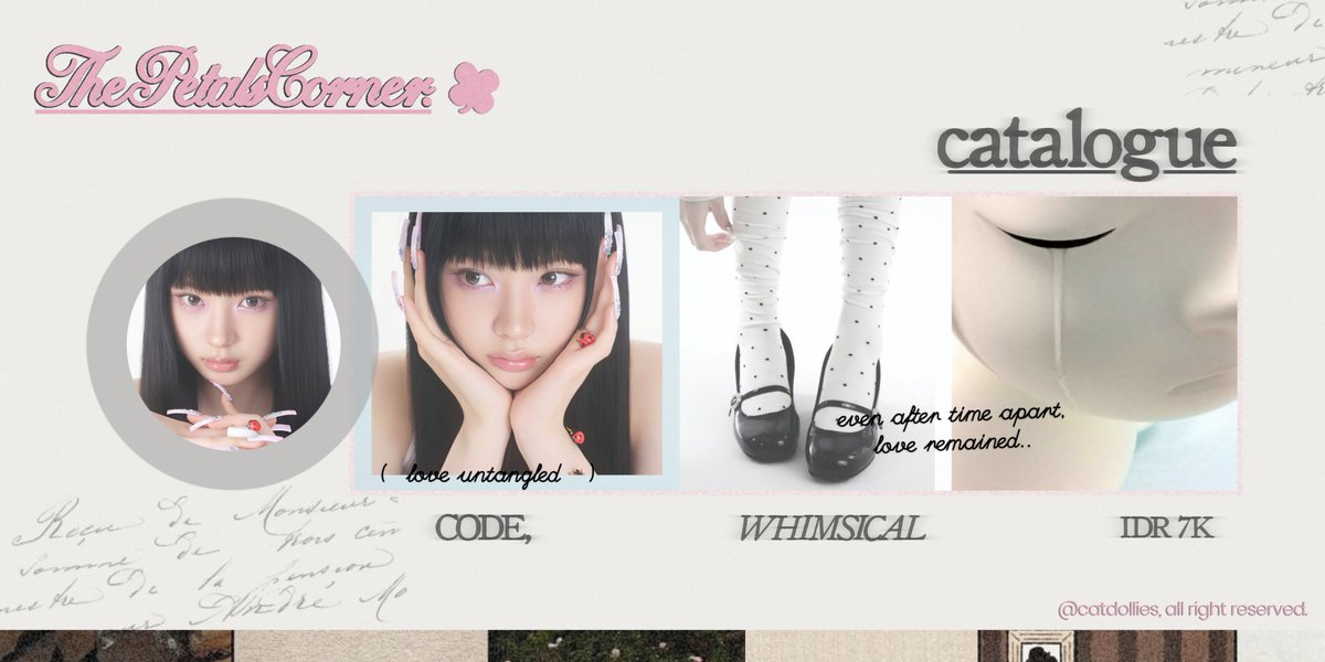 catdollies's tweet photo. help repost please? thank you <3

hemyo :x aku kembali membawa layout ready stock wony / wonyoung ive dan kya kiiikiii ^__^✌🏻 harga sudah tertera di gambar, ya! bisa langsung dm atau chat aku melalui tele saja untuk menjemput layoutnya 🐇💬♥︎

tags. #bealanja https://t.co/vLtp3435Ed