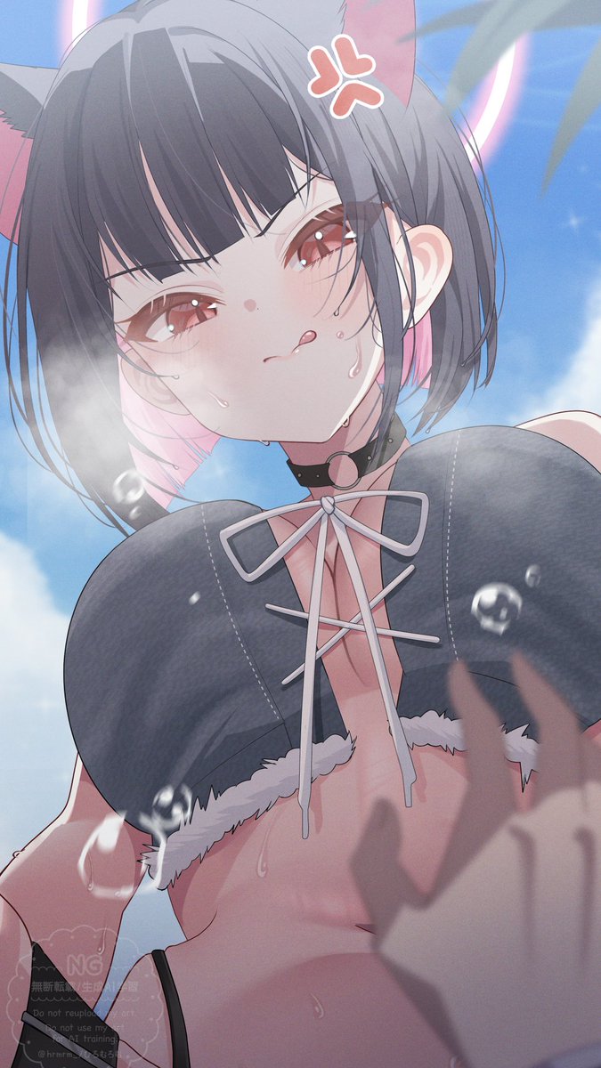 hrmrm_'s tweet photo. カズサ「"なんでもあげる"って…それ他の子にも言ってないよね！？💢」 #杏山カズサ生誕祭2026 https://t.co/s4BP9Nby0v
