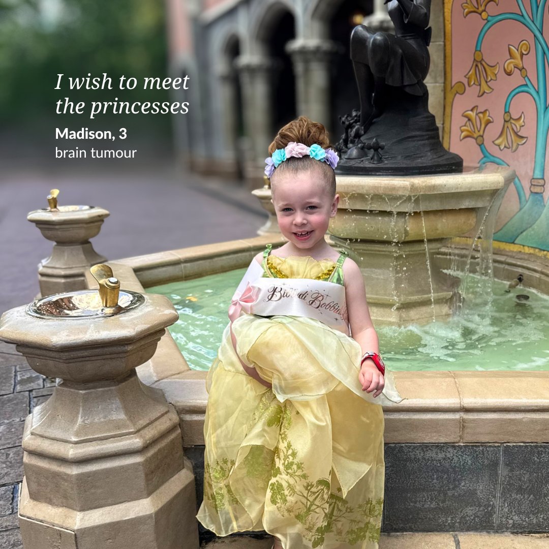 MakeAWishCA's tweet photo. At just 3 years old, Madison already knows what she loves most: princesses, magical adventures, and spending time with the people she loves. 👸💙

So when it came time to make her wish, there was no question. Madison wished to visit @waltdisneyworld with her family! https://t.co/abycMPQ43a
