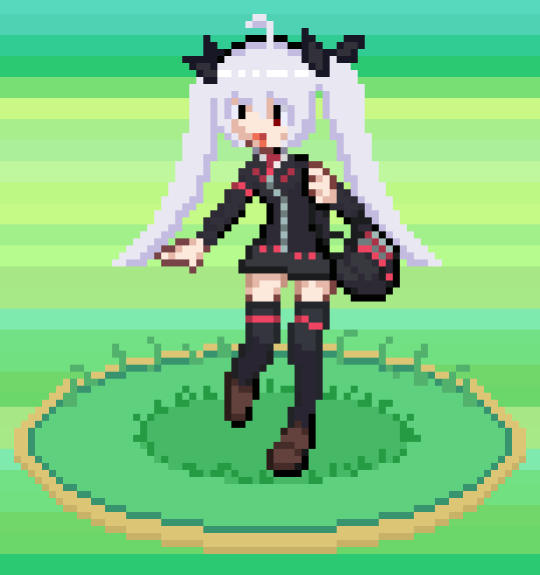 Alternativevt's tweet photo. Pixelart de hace un tiempo, pero una Pokefive(? https://t.co/8vO1uQ1OCP