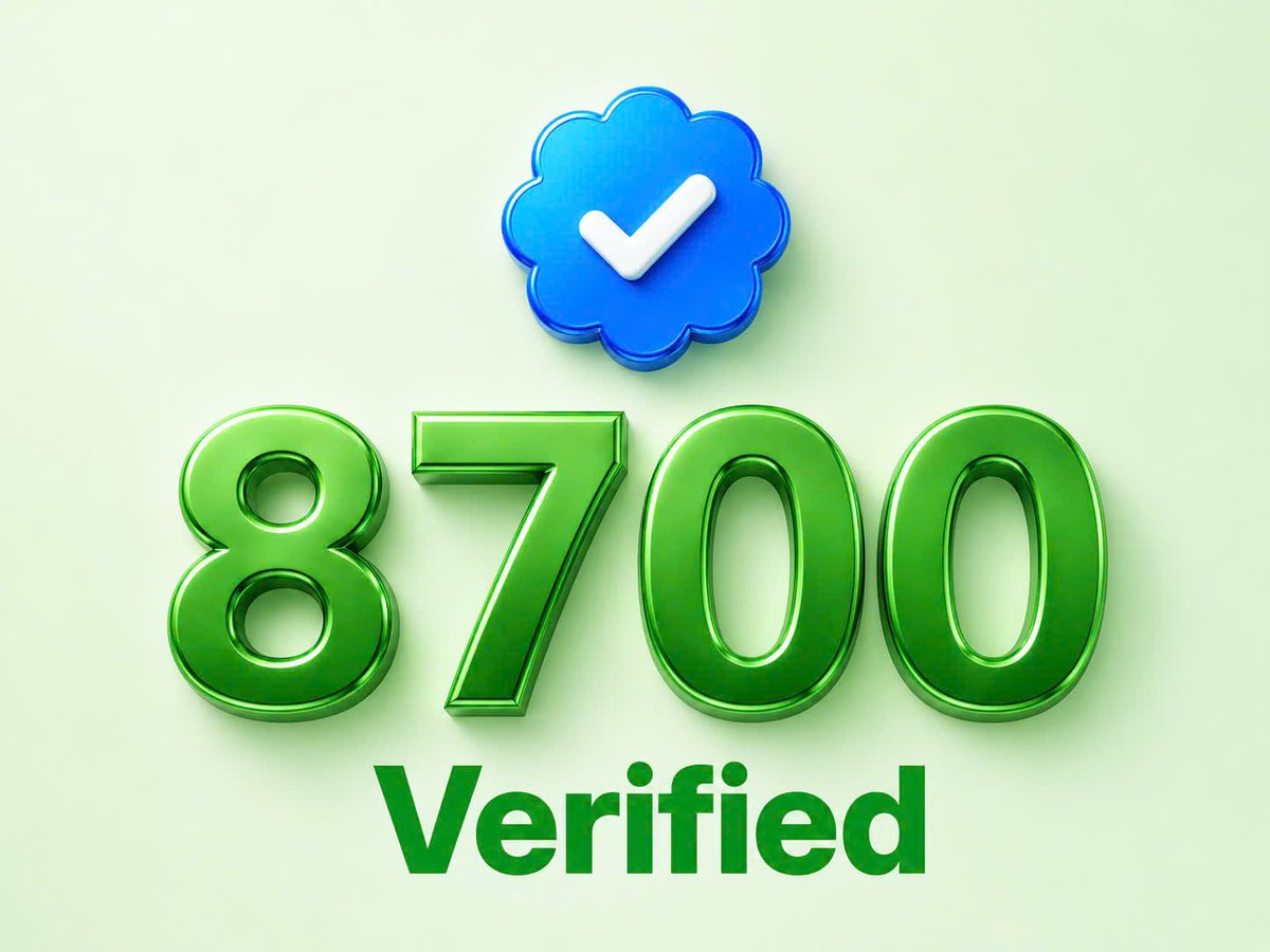 TemplePeter2026's tweet photo. 8700 Active Followers Ok for you?

Reply "OK" ✅

Instant follow back and we win together 👑👍🏆 https://t.co/2b1VC3USNF
