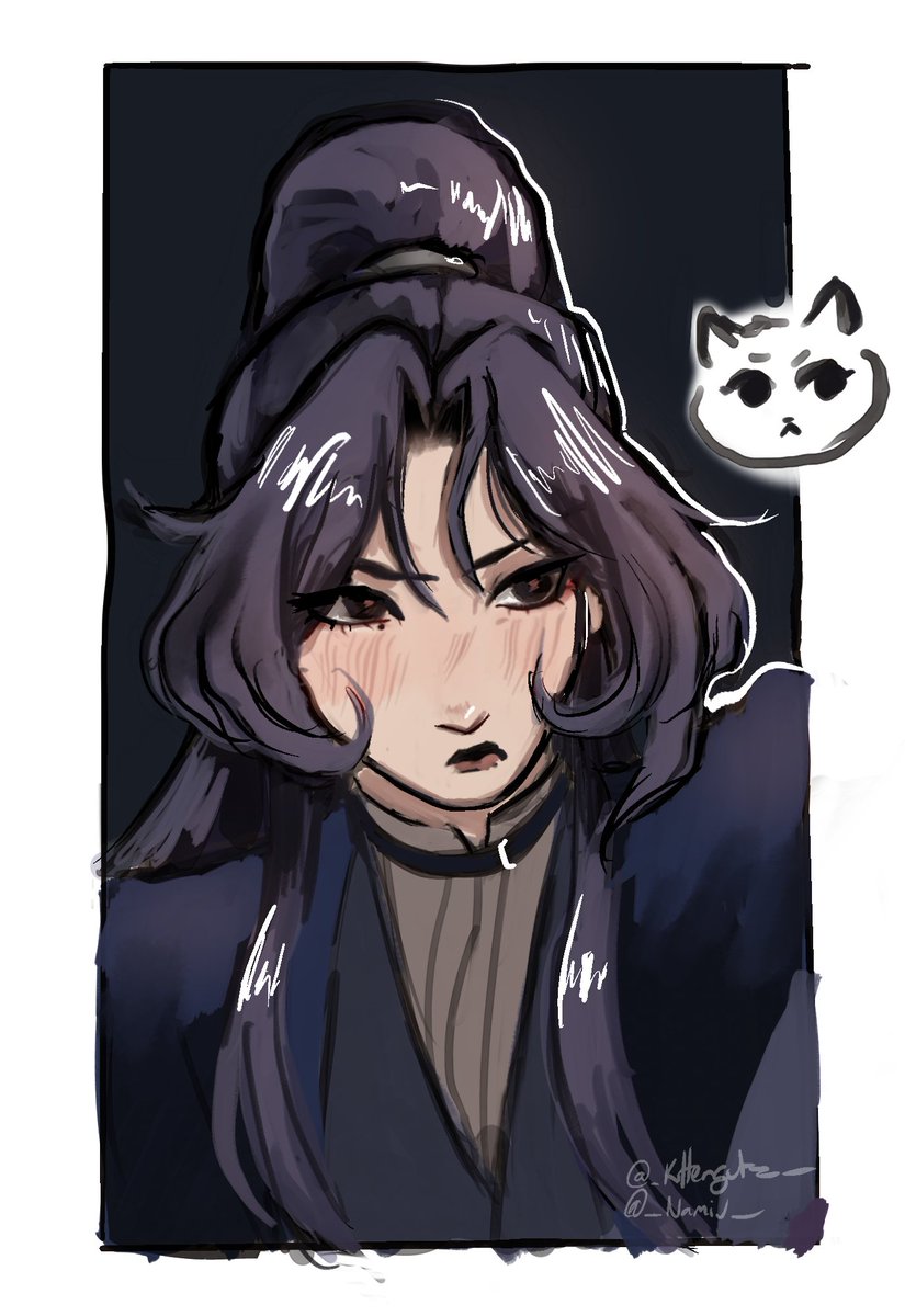 _kittengutz__'s tweet photo. I whipped up another mu qing again oops 🐈‍⬛️
#tgcf #heavenofficialsblessing https://t.co/7RgrDijeKw
