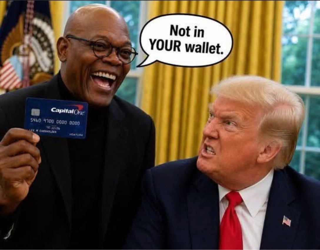chunterkap's tweet photo. What’s NOT in Trump’s wallet?

*All things Trump are always at least two parts #Grift.

#FatNero’s entire family #Debanked for #MoneyLaundering. https://t.co/X9SbEN24gp