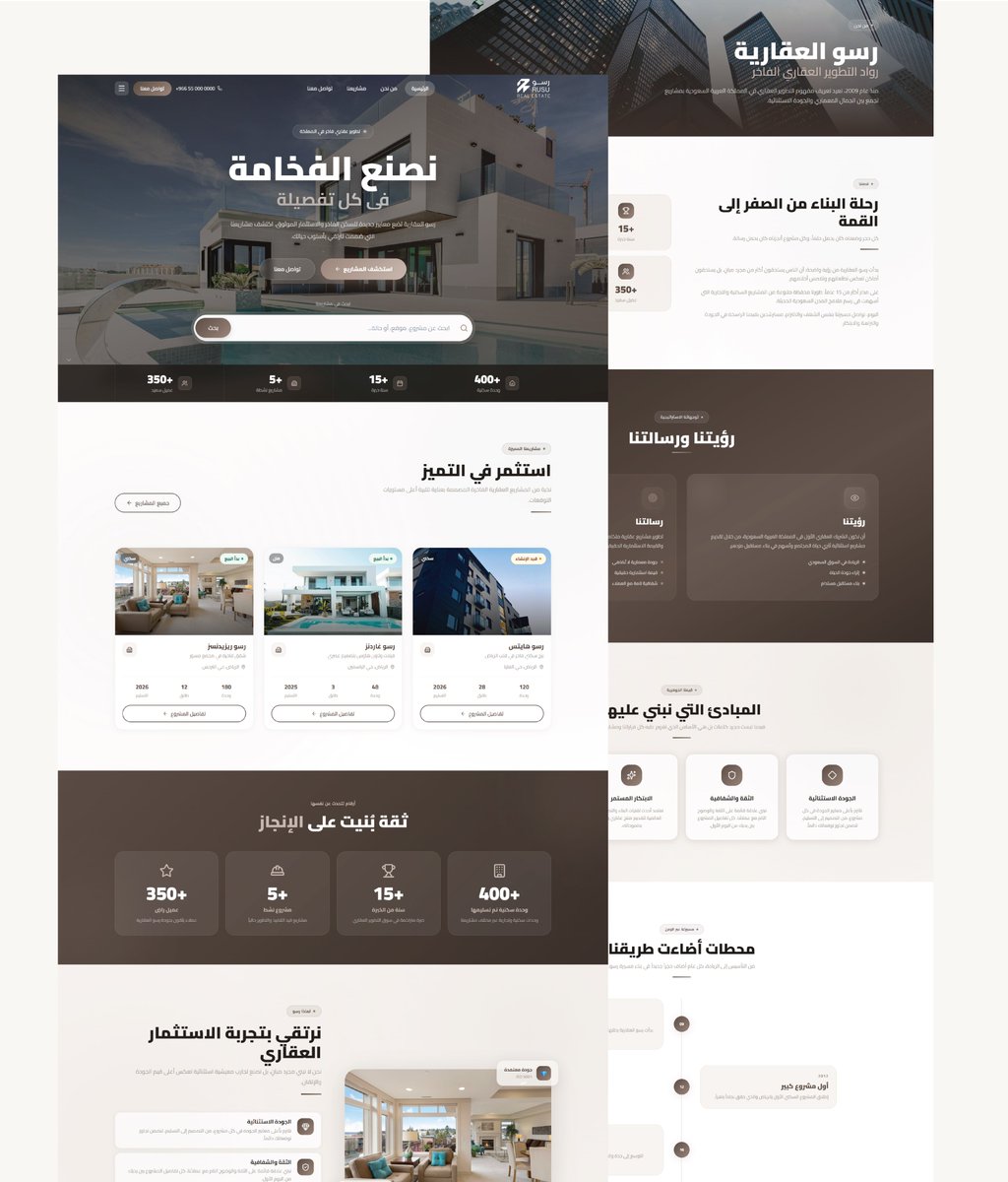 RGB_Designer's tweet photo. تصميم شعار و هوية بصرية وموقع الكتروني ويب سايت لشركة عقارية من اعمالنا
لمشاهدة تفاصيل العمل على بيهانس:
https://t.co/KRKLbk2Tbt https://t.co/AYtSTkiiGC