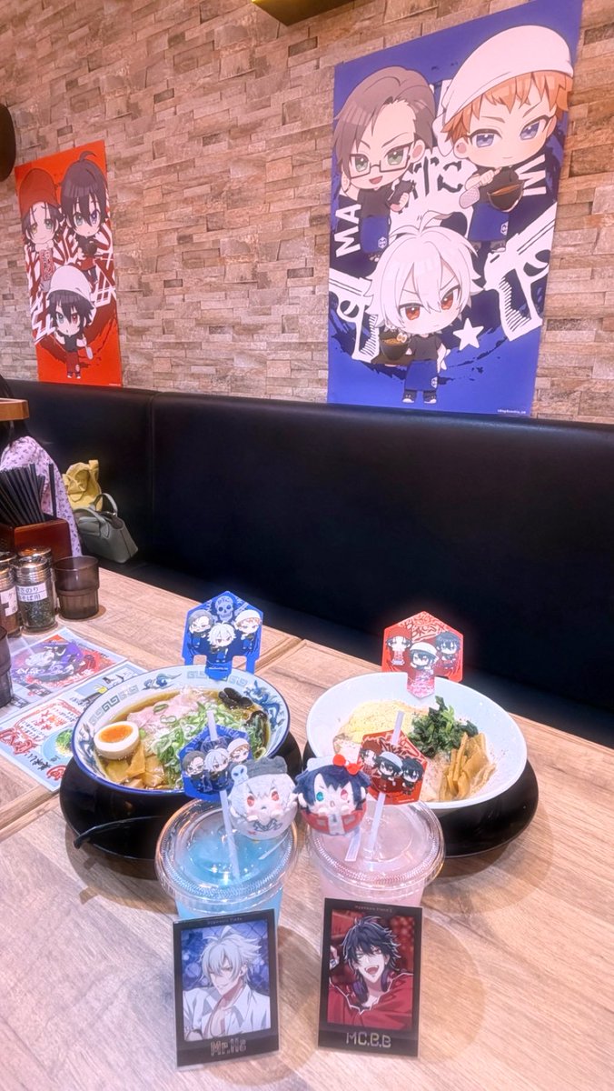 nanamiii073's tweet photo. ヒプマイの壱角家コラボ食べてきたよ。
サマイチやりたかった私に付き合ってくれたお友達に大感謝なのです。 https://t.co/qtcAfGhdQG