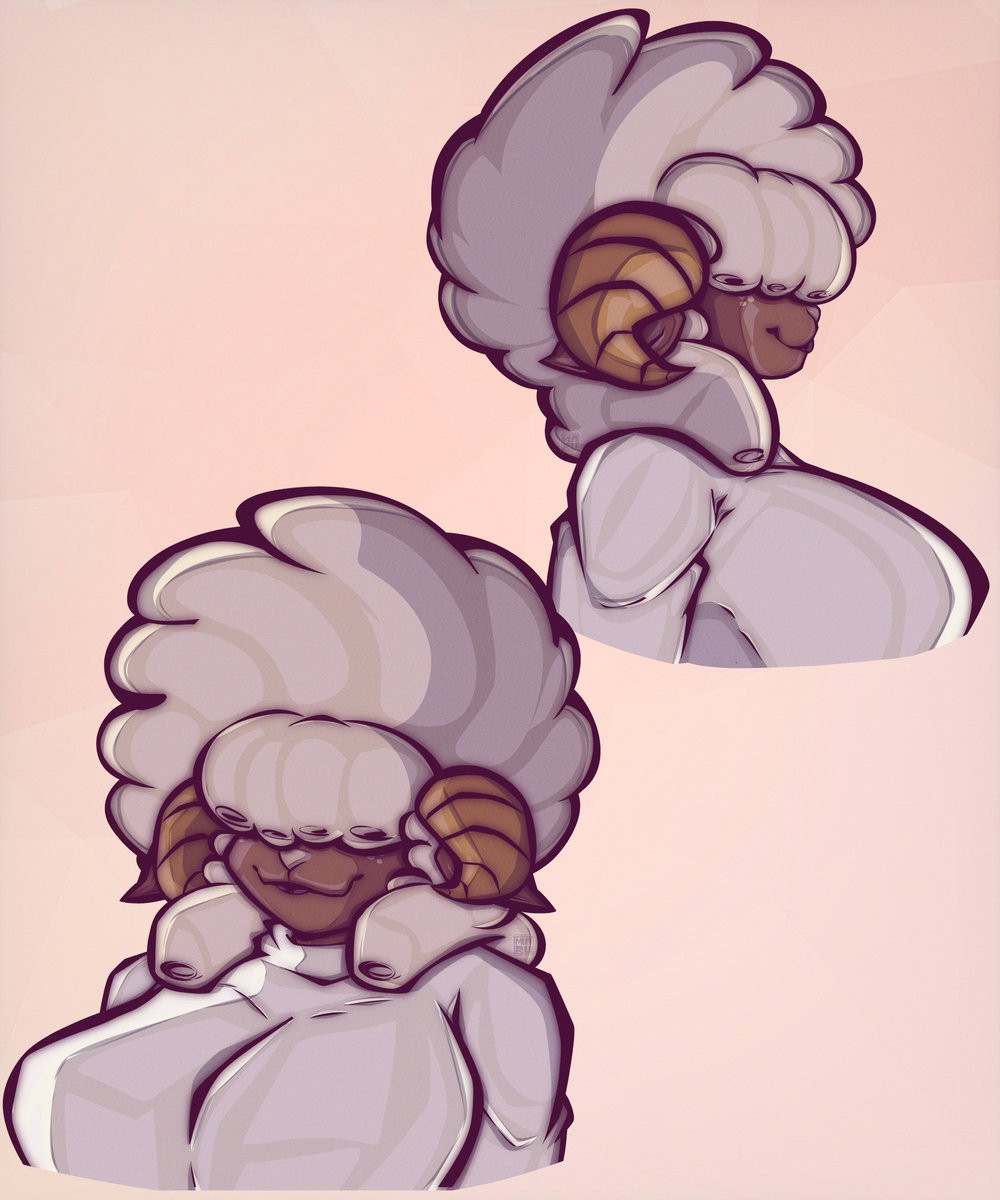 MaruNoRisco's tweet photo. Beatrice trying out some new hairstyles 🐑 
#OCㅤㅤ https://t.co/8098Wu4lwJ