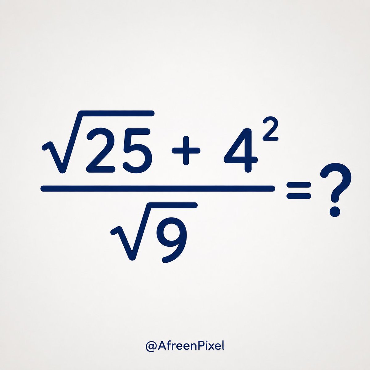 AfreenPixel's tweet photo. Thousand of wrong answer! 

One equation, one correct answer. 

Can you find it? 💯 https://t.co/tMZqDJkj0N