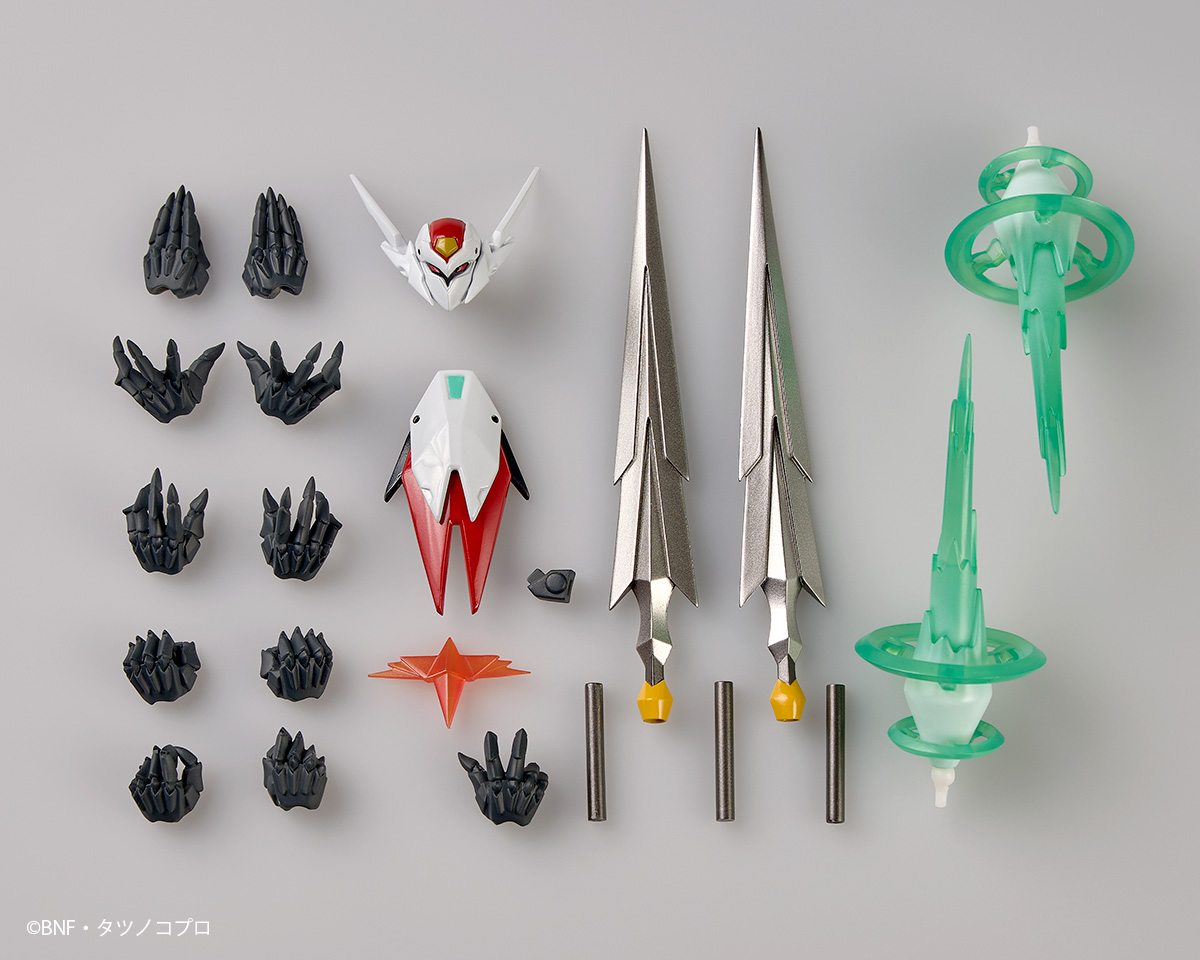 kaiyodo_PR's tweet photo. 【新製品情報📢】

リボルテック アメイジング・ヤマグチ　テッカマンブレード が、8月17日（月）12:00より予約開始‼

ご予約はこちらから🔽
https://t.co/mWMJV5xR31

海洋堂直営店で予約すると特典として、「エフェクトパーツ」が付属❗

原型制作：山口勝久
制作協力：CCSTOYS
価格：12,100円（税込）
発売日：2027年5月予定

#海洋堂 #宇宙の騎士
