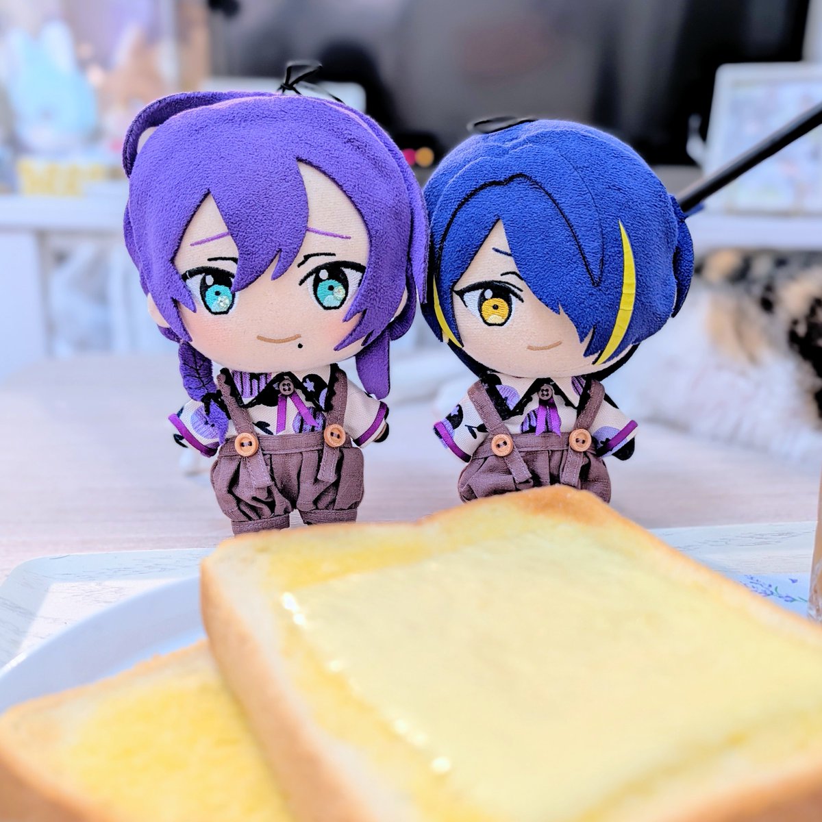 hitsu00000's tweet photo. ということで(？)
おさしみちゃんちのマヨイちゃんが我が家に遊びに来ているよ〜💜
でっかいね… https://t.co/NQPBe0vKvr