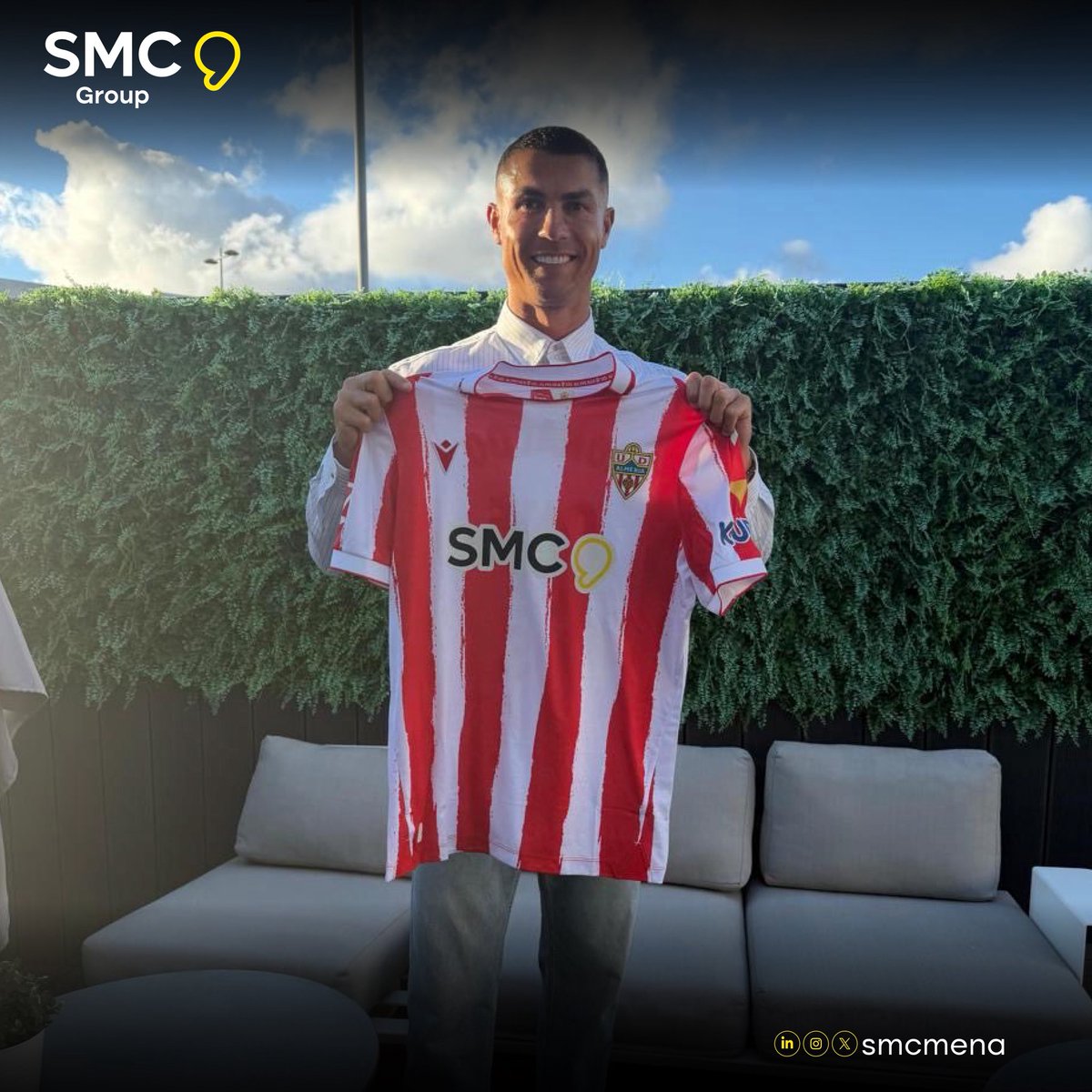 smcmena_'s tweet photo. حين تلتقي الرياضة بالاستراتيجية، تتجاوز الفرص كل الحدود.

من خلال نادي ألميريا، تفتح  SMC Group آفاقًا جديدة للعلامات التجارية، وتمنحها حضورًا عالميًا، ووصولًا أوسع، وقيمة تدوم.

تواصل معنا لتصل:
Sales@smc.me https://t.co/l4ehV9UXkz