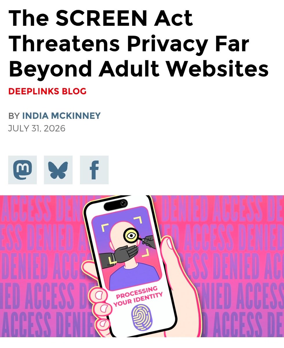 ChibiReviews's tweet photo. Reminder, today the Senate will be voting on the SCREEN Act. Whatever happens today will affect the entire internet.
Lets hope the Senators make the right decisions to not invade our privacy https://t.co/khZDw6RG9q
