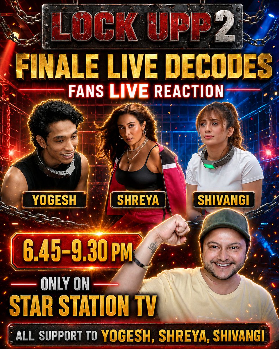 RajtheDixit's tweet photo. Is something changing in Lock Upp 2 Finale? Winner Changing ? ALL TRUTH in LIVE, JOIN AND SHOW MORE LOVE TO YOUR FAVOURITES . https://t.co/QmyJSLRybg  #shreyakalra #yogeshrawat #shivangijoshi #lockupp2finale https://t.co/3XEbd1JpzG