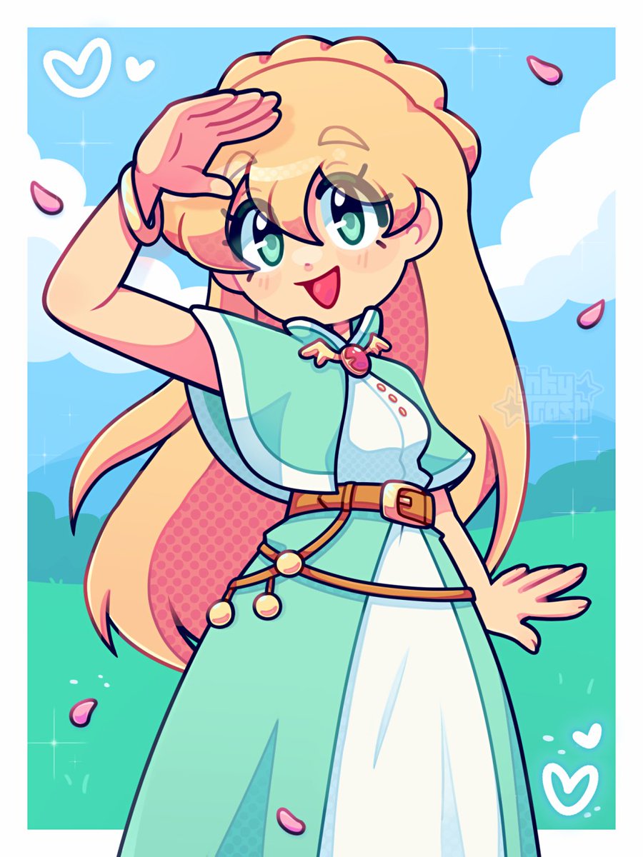 Inky_Trash's tweet photo. Celine🌱🌻 #FieldsofMistria https://t.co/GcA2LGeut5