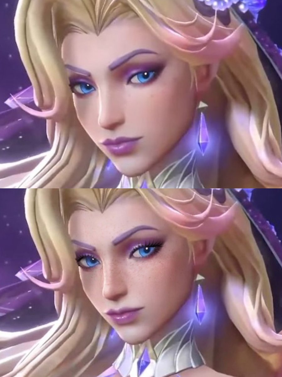 Li0612122's tweet photo. @Rinkaatv I feel like mf makeup is missing smth 💔 could’ve get her lashes like cryptic skin https://t.co/U087T3o5j1