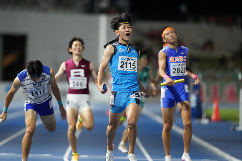 Getsuriku's tweet photo. #滋賀IH
男子4×400mR

タイムレース決勝結果
🥇東海大翔洋（静岡）3.08.48（3組1着）
（望月翔太、増野遵、小池恕平、小原唯斗）
🥈明大八王子（東京）3.08.54（3組2着）
🥉相洋（神奈川）3.08.62（3組3着）

終盤の大混戦を東海大翔洋が制す！
初優勝です🏃‍♂️🏃‍♂️🏃‍♂️🏃‍♂️✨ https://t.co/pNEnjEFQsO