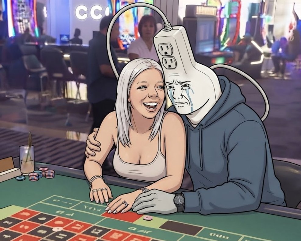 bhretards's tweet photo. @blknoiz06 me steal girl, you keep roulette chips. https://t.co/jBEY6zQkOg