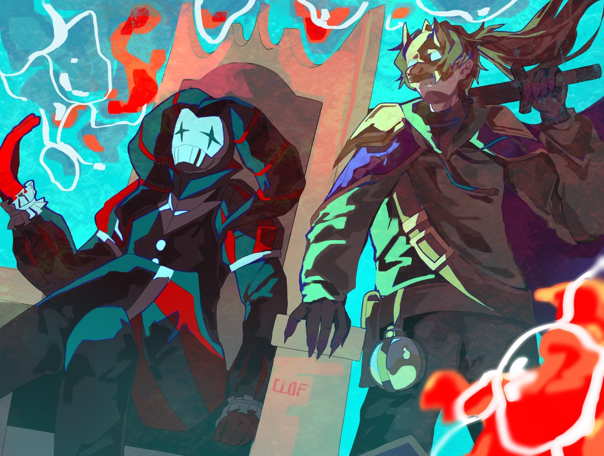 c1oofy's tweet photo. the very deadly duo #clownpiercefanart #ferremcfanart https://t.co/QSWIumJHmY