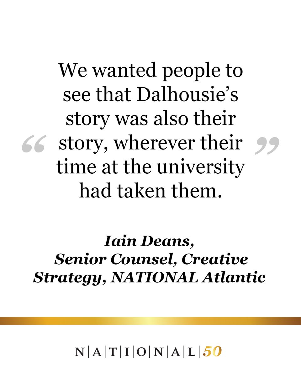 NATIONALPR's tweet photo. #50years50stories | Creating a home for shared memories 

In 2018, Dalhousie University marked its 200th anniversary, a milestone that extended far beyond a single campaign or event. Across the year, the institution honoured its history, its academic mission and the people and communities that had shaped its first two centuries. 

For NATIONAL, the challenge was to help bring that anniversary online without turning it into a static archive. Rather than simply compiling dates and achievements, the task was to make the bicentennial personal: to give its broader community, wherever they were in the world, a way to see themselves in the story. 

The bicentennial also had to look ahead. Dalhousie wanted to honour its first two centuries while opening a conversation about the role the university would play in its third. 
 
NATIONAL helped create a digital experience allowing the Dalhousie community to explore the university’s history, share memories and see how its influence had travelled far beyond campus. 

The platform offered several ways into the anniversary. A timeline placed key moments in context. A “Your Stories” section invited people to submit memories, photos and reflections from their time at the university. An interactive map showed where alumni were living, working and teaching around the world. 
 
For Iain Deans and the team, the work was about making the anniversary feel less institutional and more human. The goal was not only to document the past, but to create a place where people could see their own connection to the university. 

The site became a home for the celebration and a point of connection for a community spread across generations and geography. It gave people a way to contribute, explore and rediscover the university through the experiences of others. Together, these elements made the bicentennial participatory rather than purely commemorative. 

With that shared space in place, the anniversary became a story the community could continue to build. 
 
Thanks to Iain Deans for sharing this story. 

#NATIONAL50