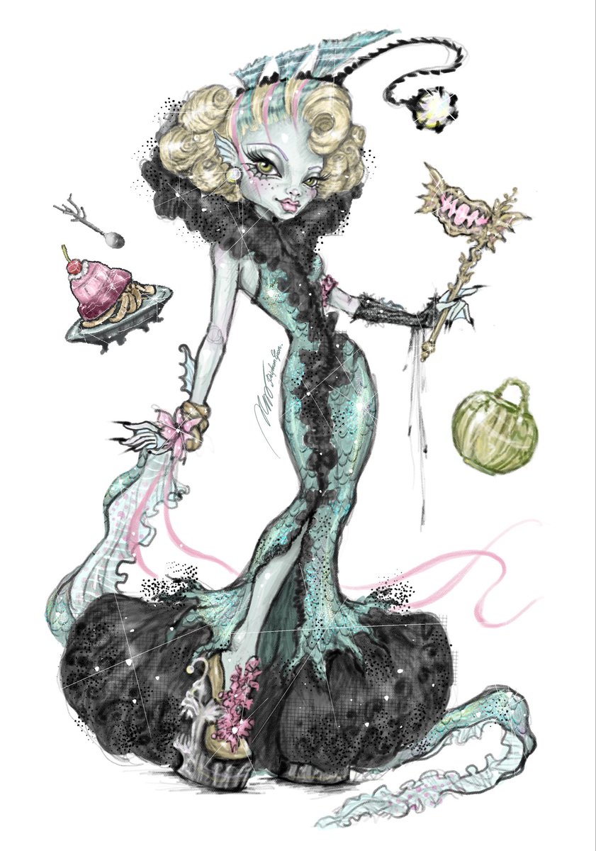DelpheanGeon's tweet photo. May I presents to you °‧🫧. Ghouls Rule Lagoona⋆.ೃ࿔*:･ (this took me longer to finish than I expected) https://t.co/dji3fq8EZb