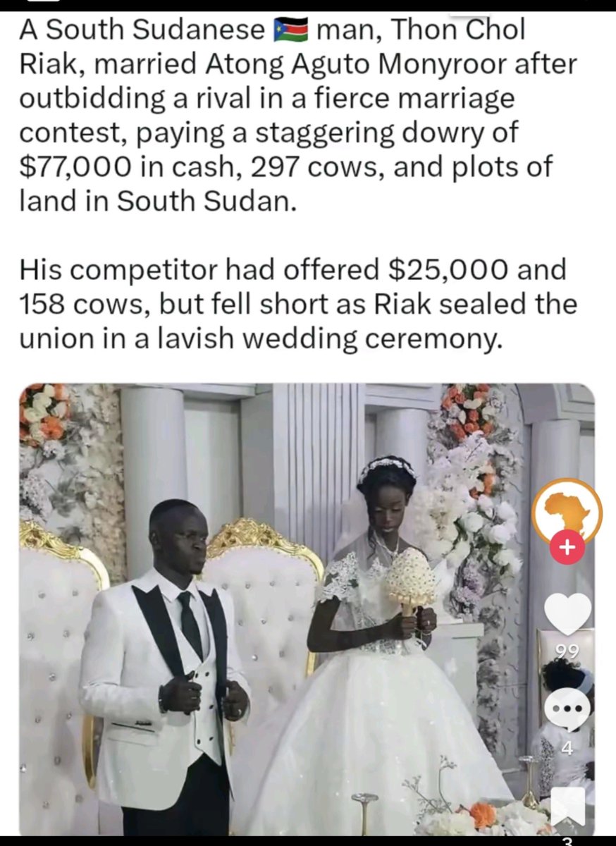 OtaiPeter's tweet photo. Our beloved president @KagutaMuseveni our brother need your wise wisdom on bride price. Yamaweeeeee. 297 cows, 77,000 dollars and then plots of land https://t.co/Yn2jf8l1Mc