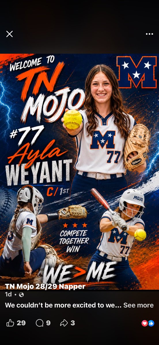 AylaWeyant_29's tweet photo. So excited for my season with this amazing team! Thank you so much!@TNmojoNapper @UKsoftball @Vol_Softball #readyforseason https://t.co/yRHbmOenIi