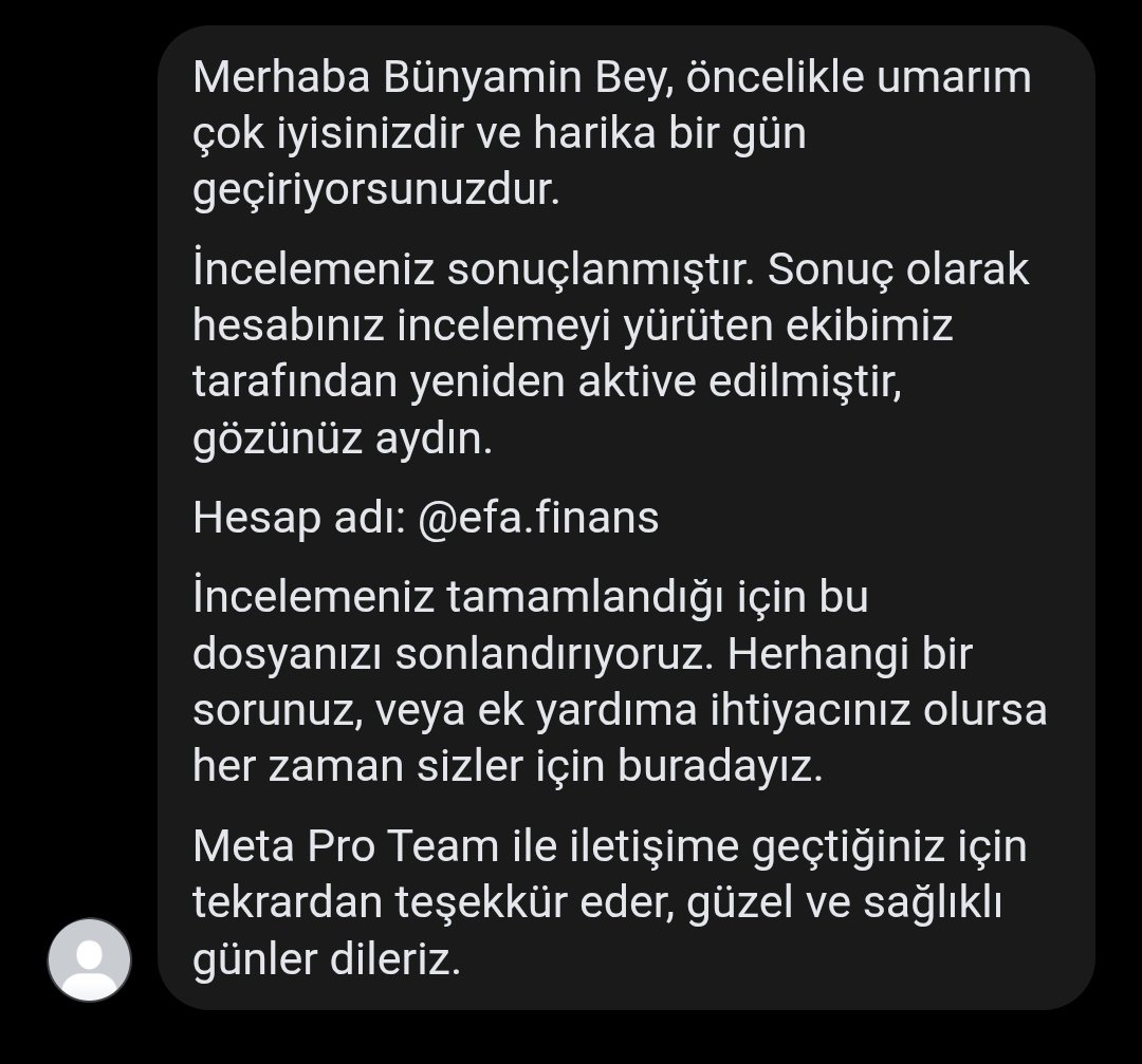 efafinans's tweet photo. Tamamen askıya alınan İnstagram hesabımızı yoğun bir çabanın ardından tekrardan açtırdık! 

Yaklaşık 4-5 aydır bununla uğraşıyoruz. Hesabımız durmadan kısıtlama yiyordu, defalarca açılıp tekrar tekrar kapandı, bu sefer son noktayı koyduk:)

Emeği geçen tüm arkadaşlara özellikle meta ekibine teşekkür ederim..

https://t.co/RHIjHTSJqs

#instagram
