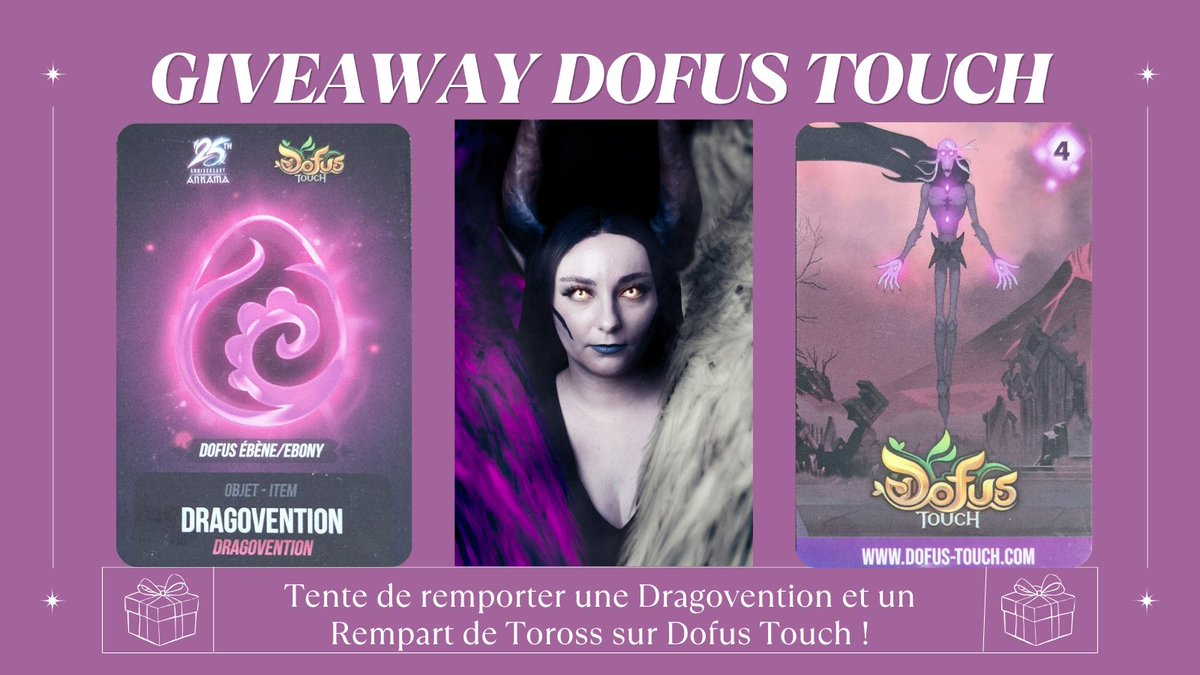 ayanna_dream's tweet photo. Giveaway Dofus Touch X Ankama Convention

Pour participer :
> Follow @ayanna_dream
> RT ce post
⏳TAS le 10/08/26 !

Combo de cosmétiques des dernières AC, cette semaine Dofus Touch à l'honneur avec la carte Dragovention et Rempart de Toross ✨

Bonne chance à tous ! 🫶 https://t.co/WXcALVQgA5