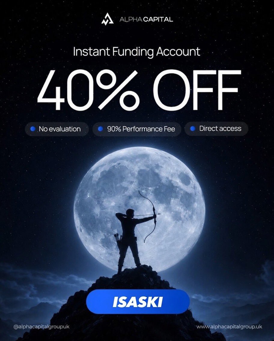 Isabelloisa1's tweet photo. It’s official! I have officially added @AlphaCapitalUK to my portfolio. 🚀💼

As an official Alpha Capital partner, I got the opportunity to provide you all with two unbeatable offers to kickstart or scale your funding journey:

✅ 50% OFF all evaluation accounts

✅ 40% OFF all instant funding accounts

You choose. We made it more affordable for you to trade with serious capital. 📈

💻 Use Code: ISASKI to unlock your discount!

Get started with Alpha Capital today:
https://t.co/VPJL6E91Po