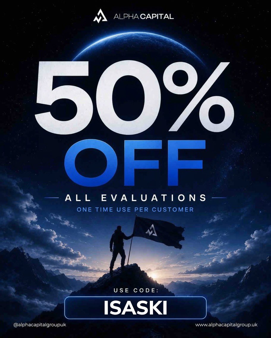 Isabelloisa1's tweet photo. It’s official! I have officially added @AlphaCapitalUK to my portfolio. 🚀💼

As an official Alpha Capital partner, I got the opportunity to provide you all with two unbeatable offers to kickstart or scale your funding journey:

✅ 50% OFF all evaluation accounts

✅ 40% OFF all instant funding accounts

You choose. We made it more affordable for you to trade with serious capital. 📈

💻 Use Code: ISASKI to unlock your discount!

Get started with Alpha Capital today:
https://t.co/VPJL6E91Po