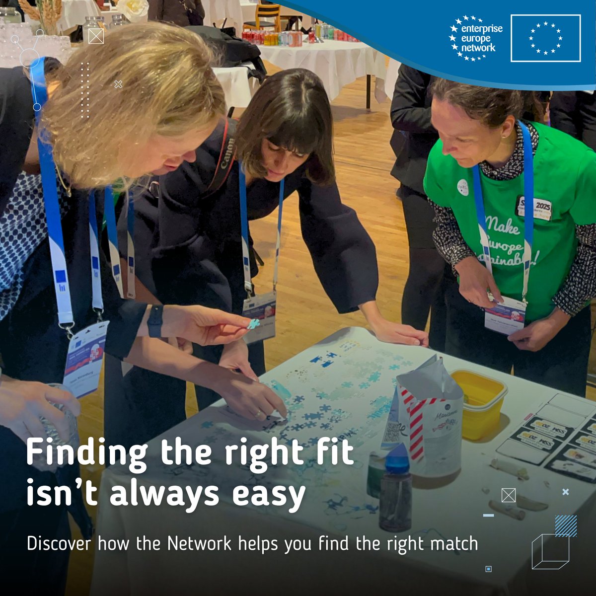 EEN_EU's tweet photo. 🧩 Not every business connection is the right fit.

At #SSM2026, curated matchmaking and pitching sessions helped SMEs and startups meet partners, investors and contacts aligned with their goals.

📖 Read more in our latest blog: https://t.co/WcTAByXb7J

#EENCanHelp https://t.co/aZryhIiX5g