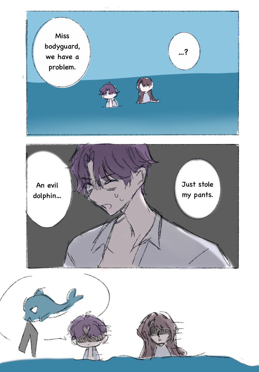 fishienyan_nyan's tweet photo. dont have any new art but i wanna believe i peaked in this rafayel comic

(realizing how silly it is lmaoo) https://t.co/2Q40LbeaPq