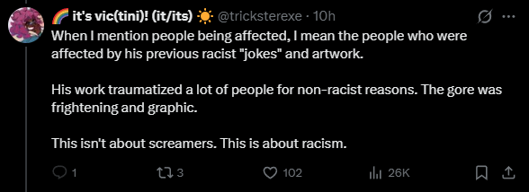 TheDudaexpress's tweet photo. @SwagPogGamer Imagine this person advocating for anti racist comments and then turning around and saying this shit next second. Rules for thee and none for me. https://t.co/Yg6oOZcia7