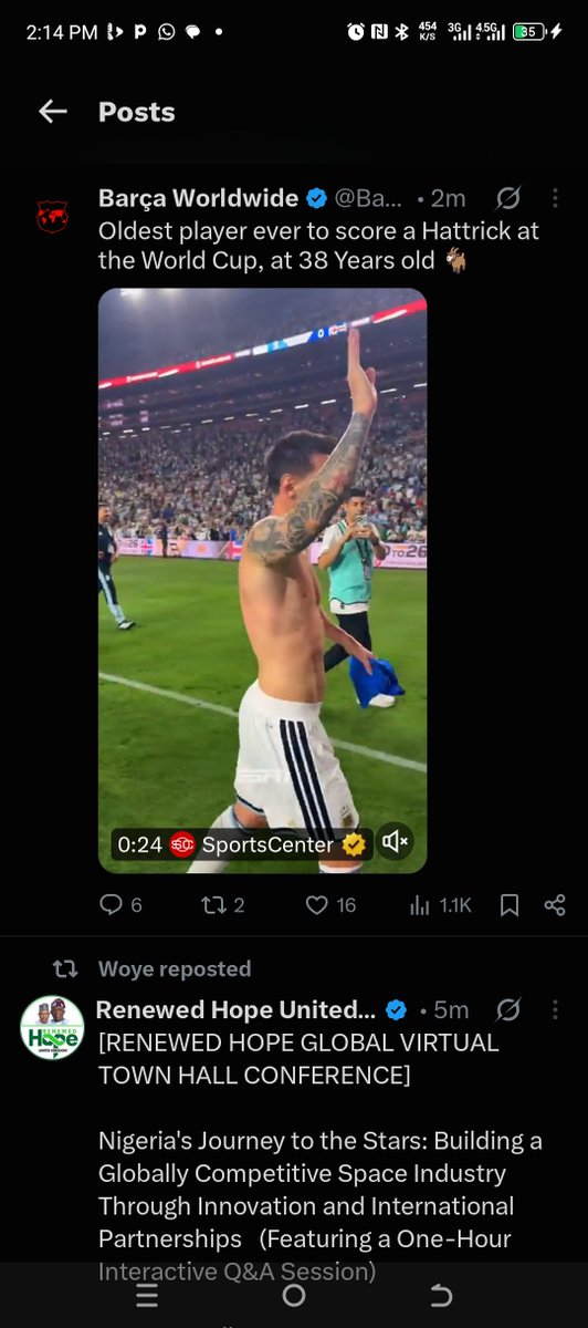 Oracle1ball's tweet photo. Oldest player ever to score a Hattrick at the World Cup, at 38Yrs
La Pulga Andres Lionel Messi🐐 https://t.co/p6IeDHrInm