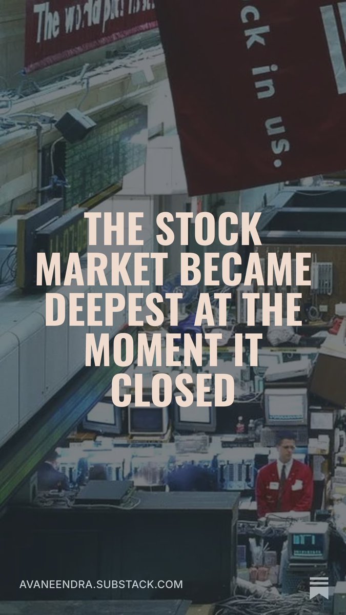 _avaneendra's tweet photo. The full research essay, including the U.S. evidence, India’s new closing-auction design, and the dispute over how much of the closing price survives:
https://t.co/LUPtmVA48w https://t.co/tGijJQlGxi