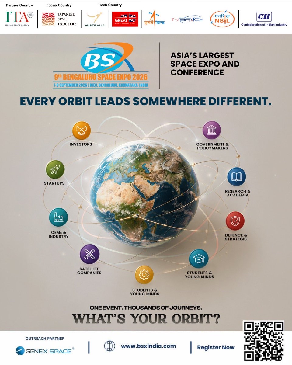 bsxindia's tweet photo. Every visitor comes to BSX with a different objective.
Some are looking for technology. Others for partnerships, investment, research collaborations, market insights or new opportunities.

What brings them together is a shared vision of advancing the space ecosystem. https://t.co/1qxK4PETgL