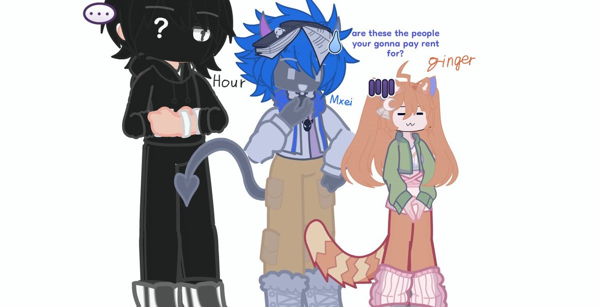 Mxeihx2e's tweet photo. Nice to meet you twitter users!
Hope we get to know eachother sometimes. :]
Here are my ocs! (I do gacha don't judge me-)
My main ones are the three on the left and the others are just side characters.
I may draw and be an artist one day so stay tune! https://t.co/Nw3W8eYNVr